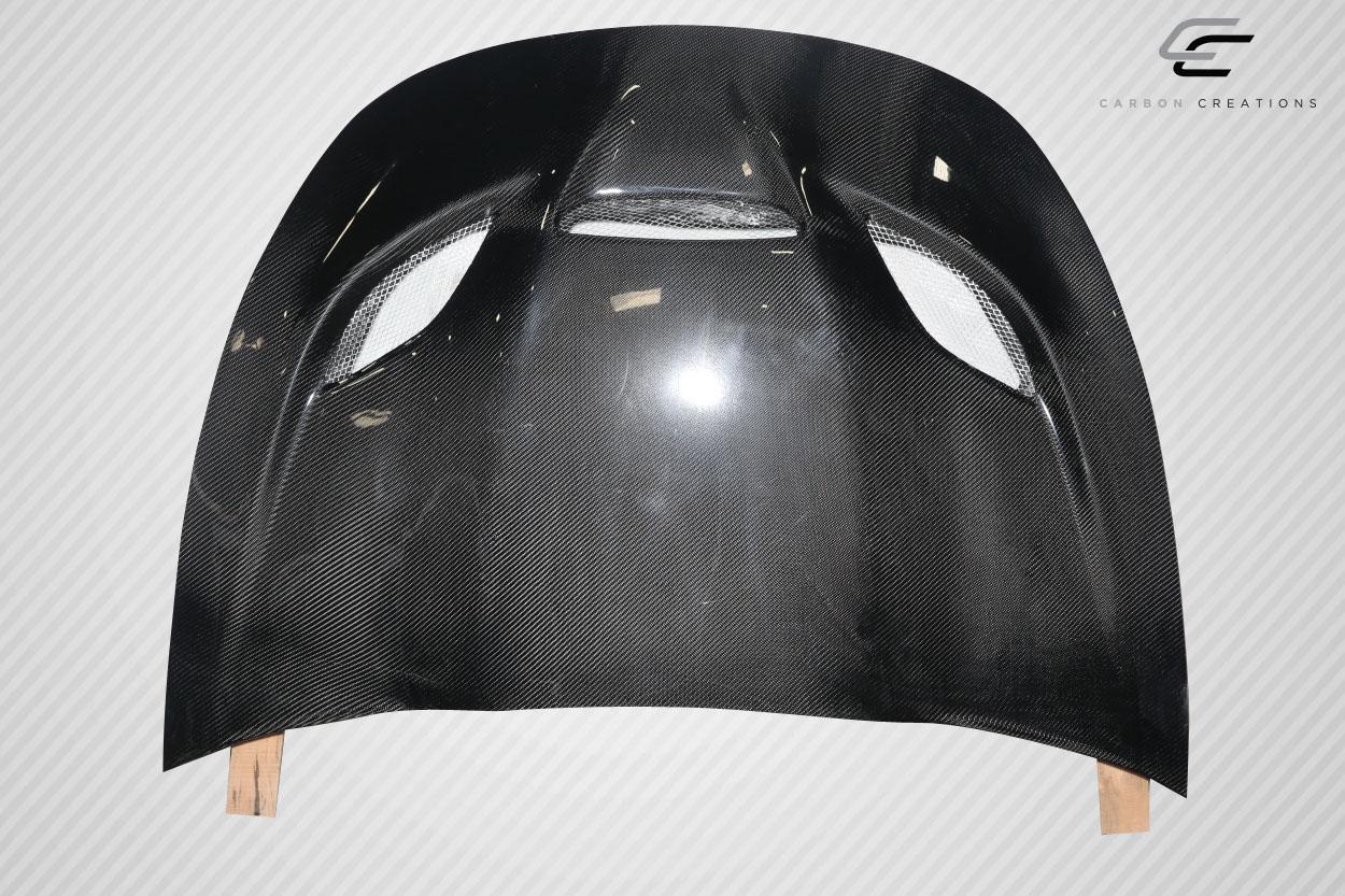 2013-2016 Dodge Dart Carbon Creations Hellcat Look Carbon Fiber Hood - Image 7