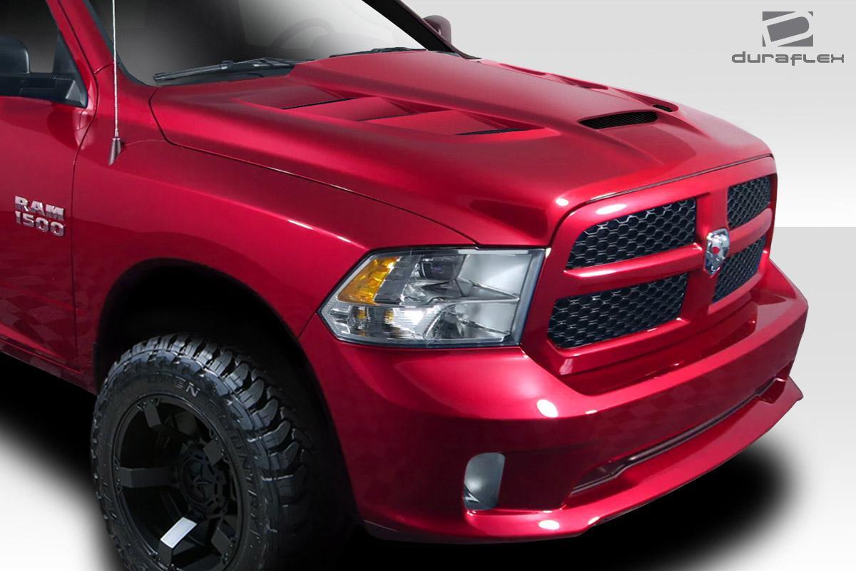 2009-2018 Dodge Ram Duraflex Viper Look Hood - Image 2