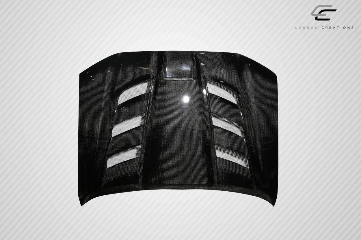 2012-2015 Toyota Tacoma Carbon Creations Viper Look Carbon Fiber Hood - Image 3