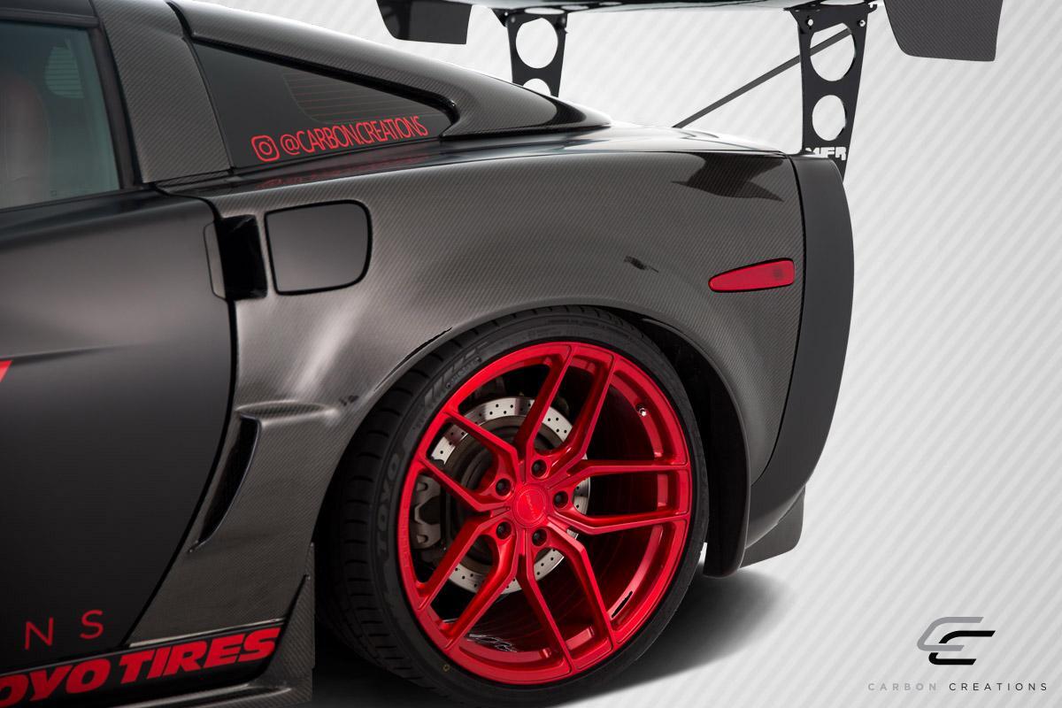 2005-2013 Chevrolet Corvette Carbon Creations ZR1 Look Carbon Fiber Fender Flare - Image 8