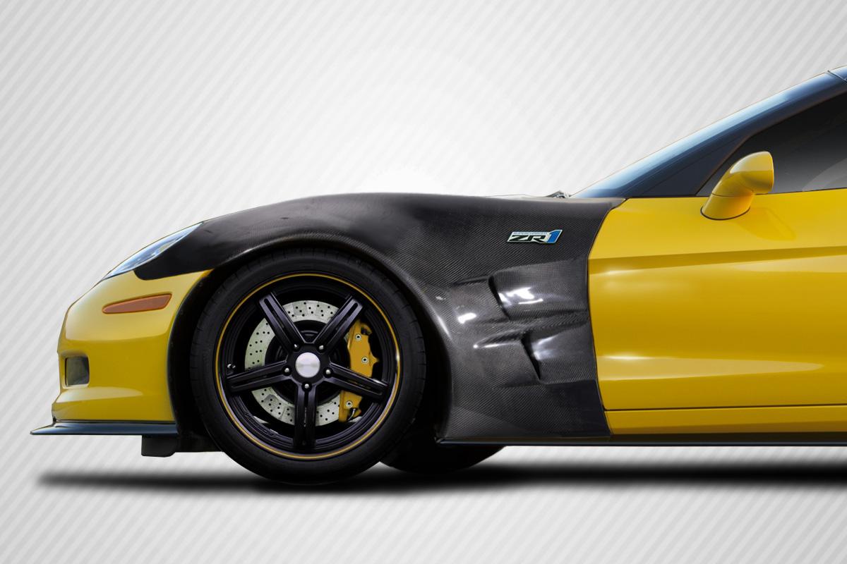 2005-2013 Chevrolet Corvette Carbon Creations ZR1 Look Carbon Fiber Fender - Image 1