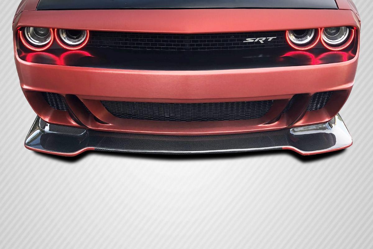 2008-2023 Dodge Challenger Carbon Creations Circuit Carbon Fiber Front Lip - Image 1