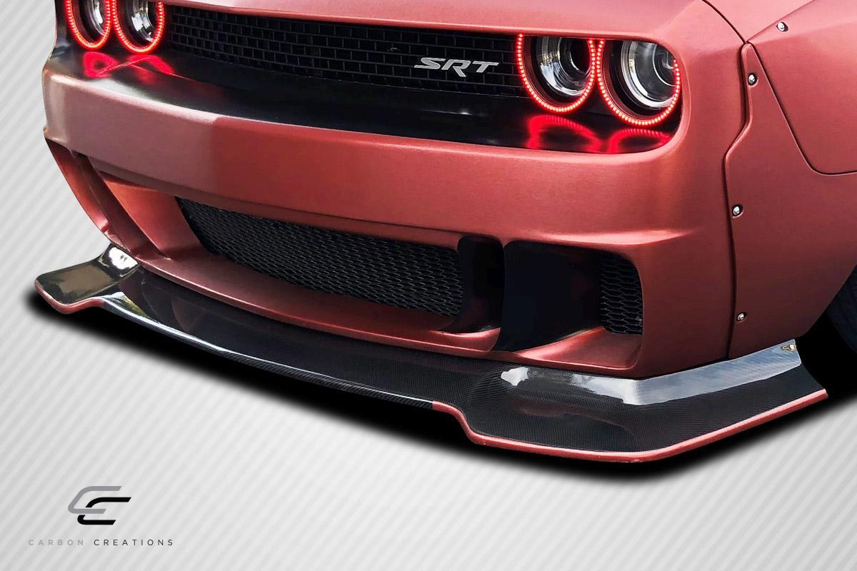 2008-2023 Dodge Challenger Carbon Creations Circuit Carbon Fiber Front Lip - Image 2