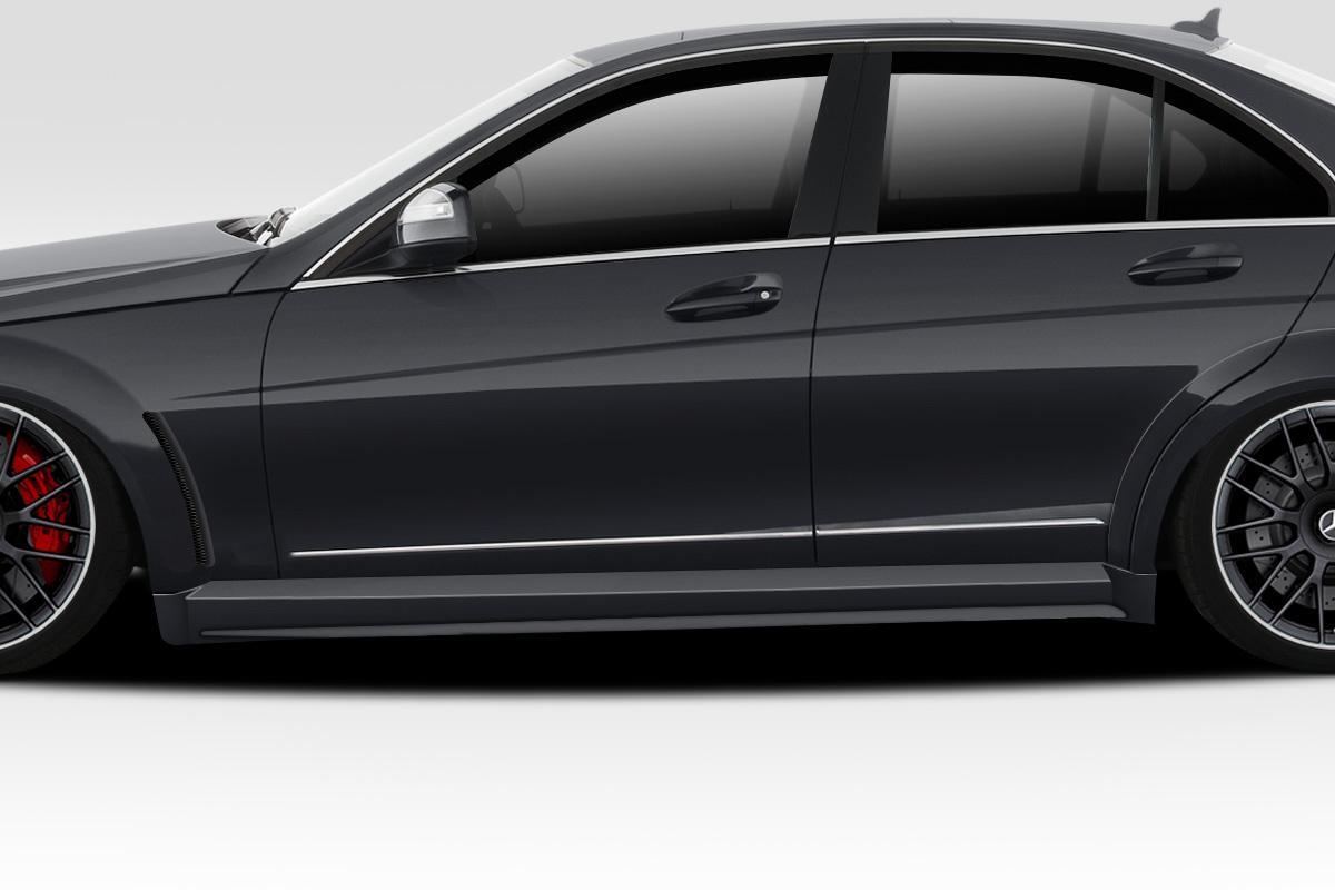 2012-2014 Mercedes C63 Duraflex Black Series Look Side Skirts - Image 1