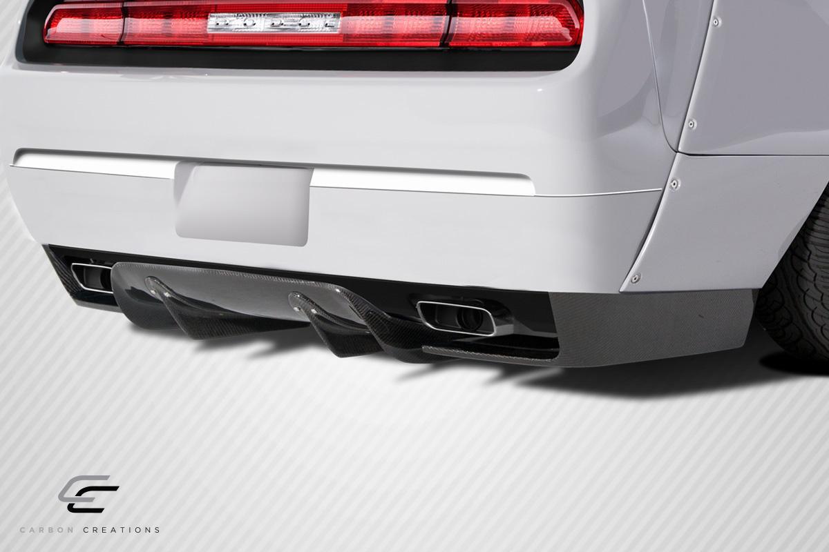2008-2014 Dodge Challenger Carbon Creations Circuit Carbon Fiber Rear Lip - Image 1