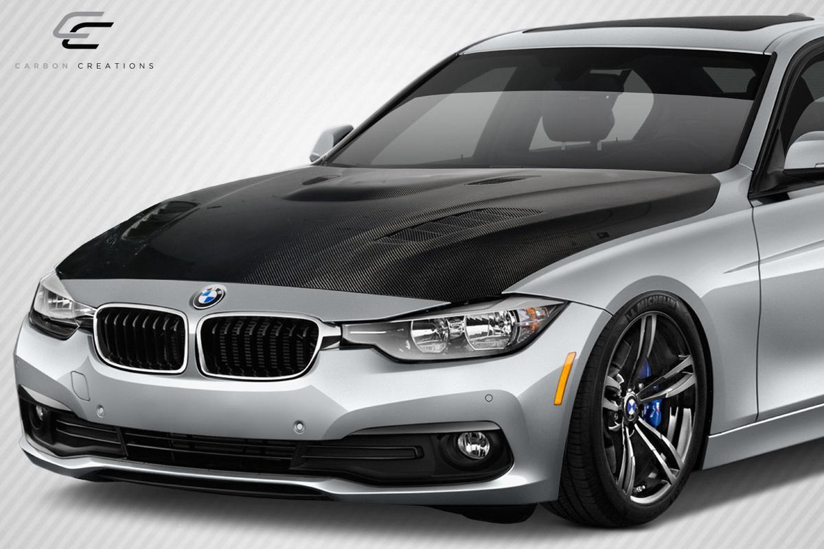 2012-2018 BMW 3 Series Carbon Creations Victory Carbon Fiber Hood - Image 2