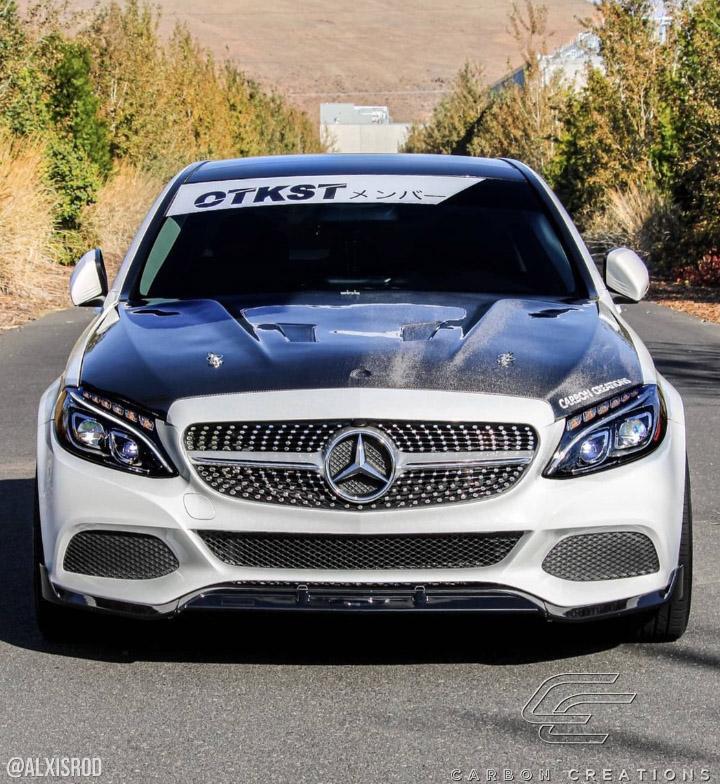 2015-2021 Mercedes C Class Carbon Creations Black Series Carbon Fiber Hood - Image 3