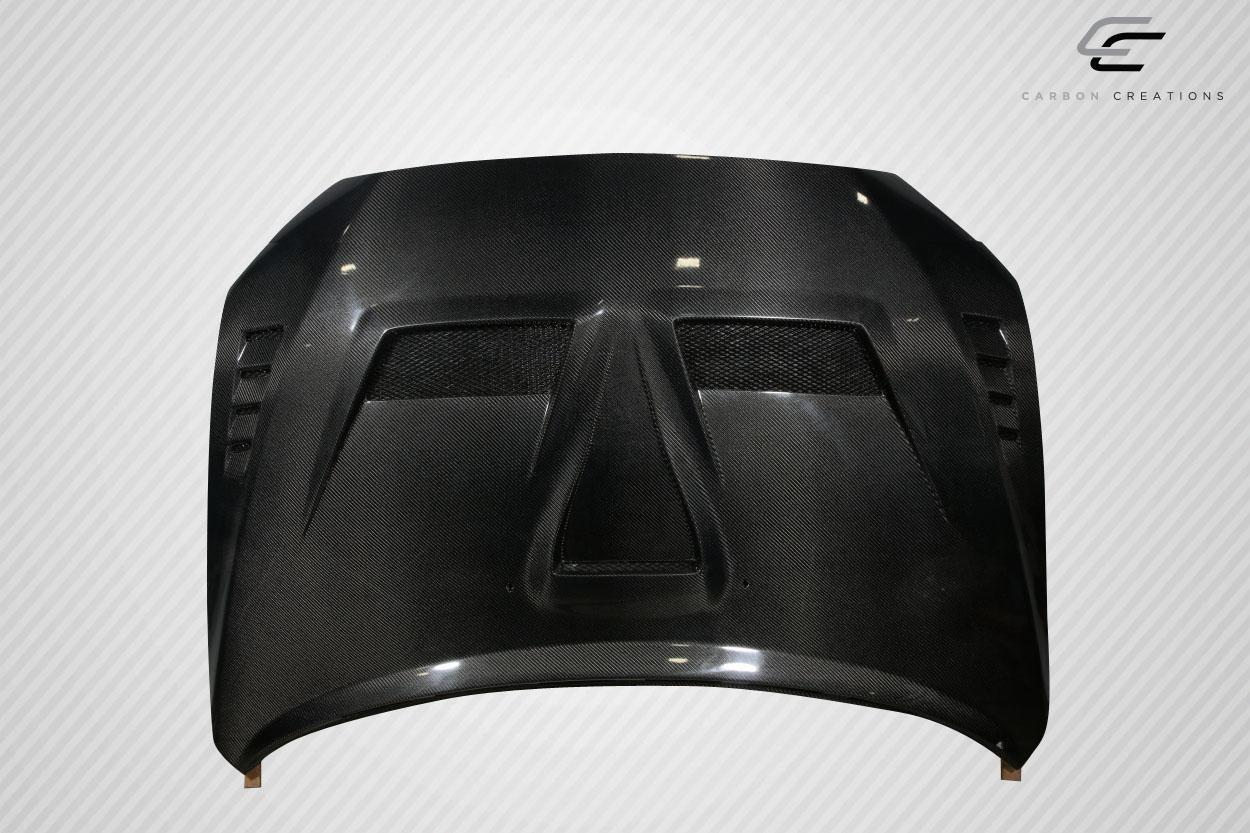 2008-2017 Mitsubishi Lancer Carbon Creations Race Carbon Fiber Hood - Image 3