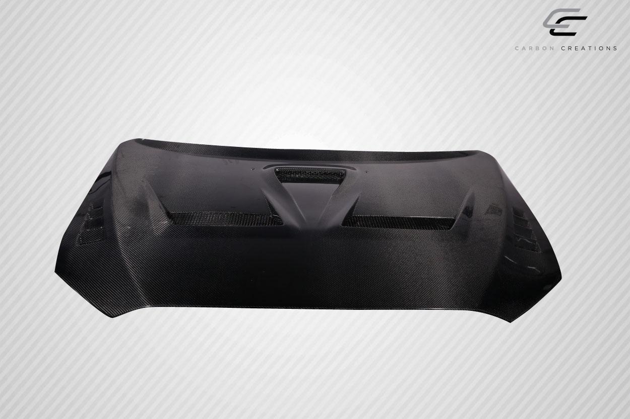 2008-2017 Mitsubishi Lancer Carbon Creations Race Carbon Fiber Hood - Image 4