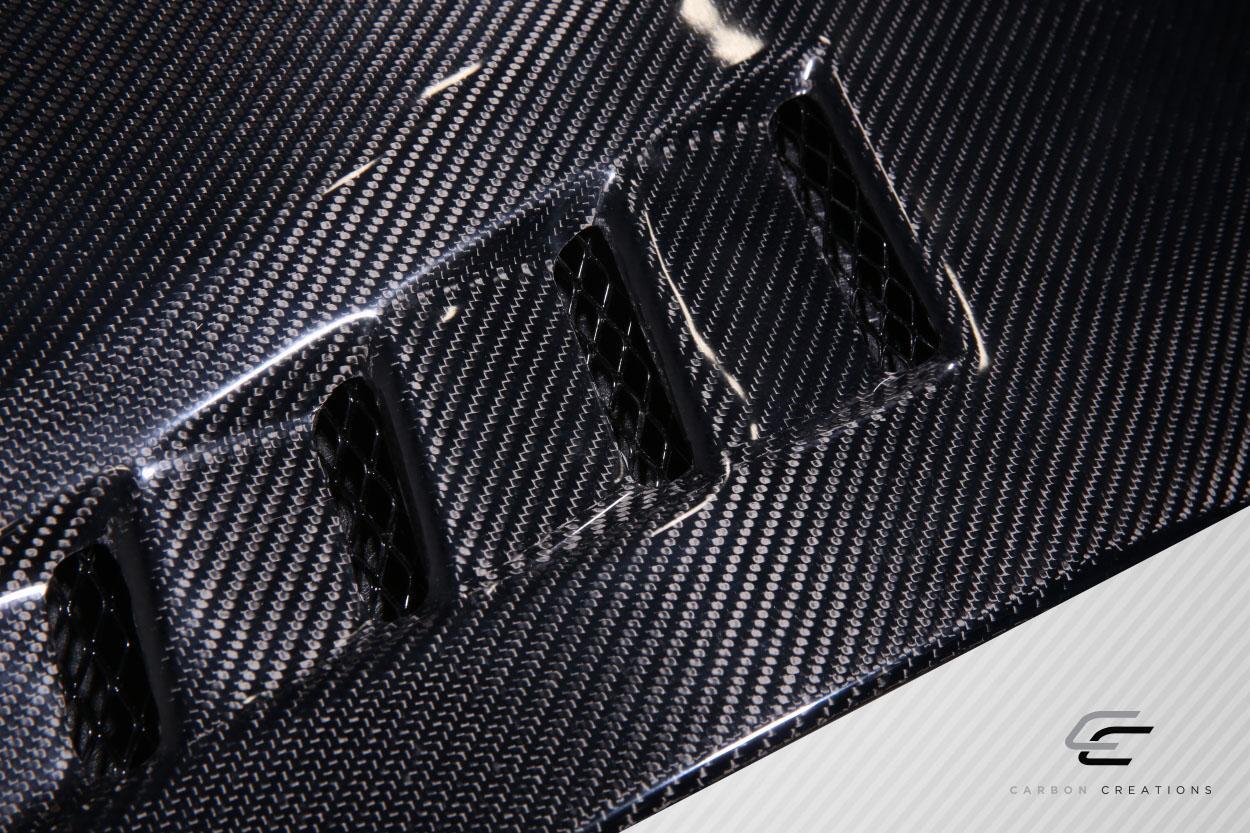 2008-2017 Mitsubishi Lancer Carbon Creations Race Carbon Fiber Hood - Image 6