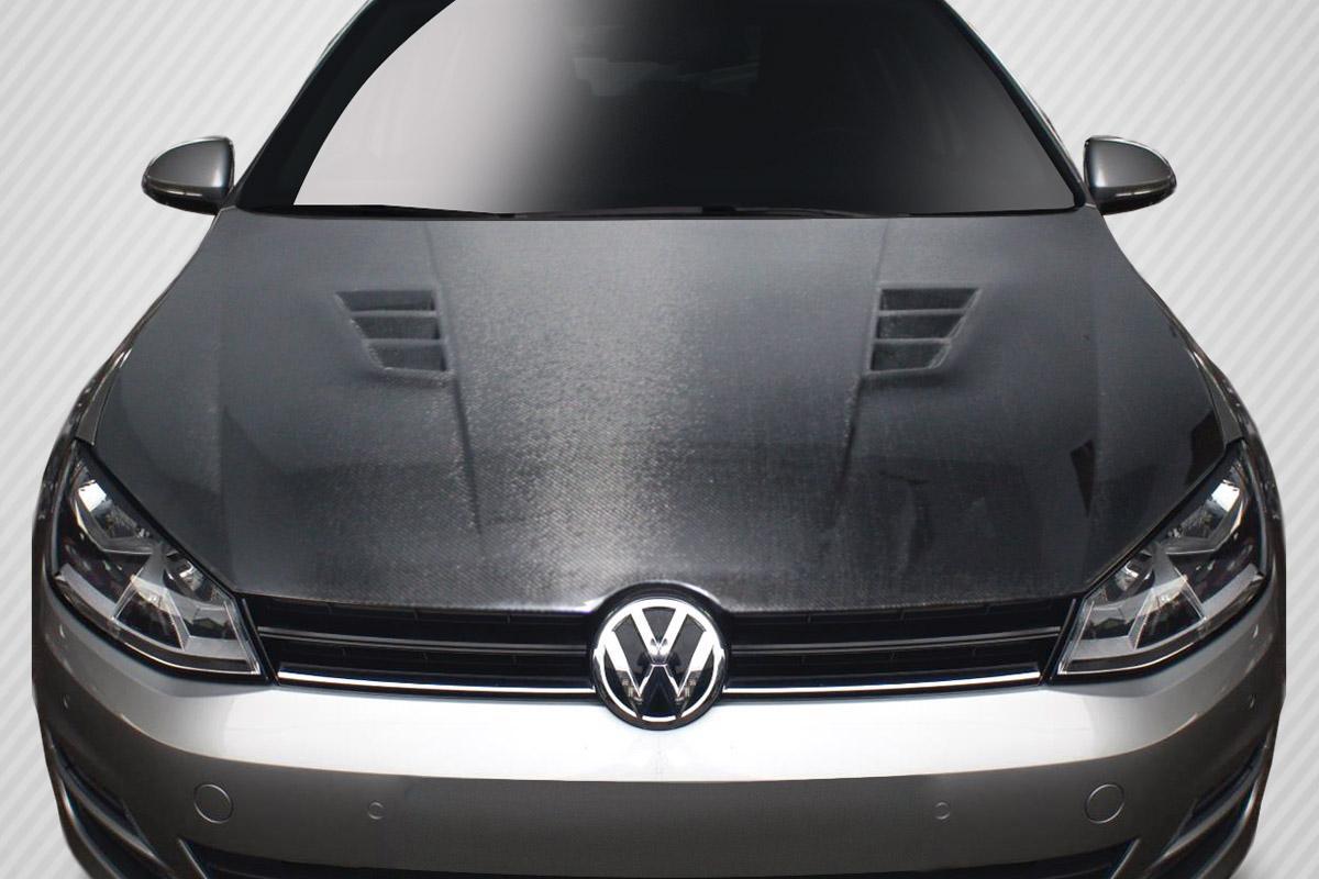 2010-2014 Volkswagen Golf Carbon Creations Regulator Carbon Fiber Hood - Image 1
