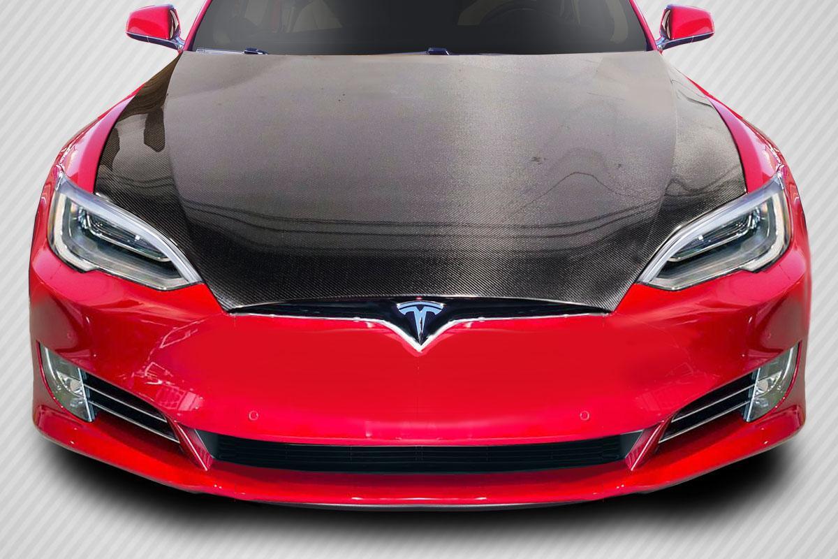 2016-2021 Tesla Model S Carbon Creations OEM Look Carbon Fiber Hood - Image 1