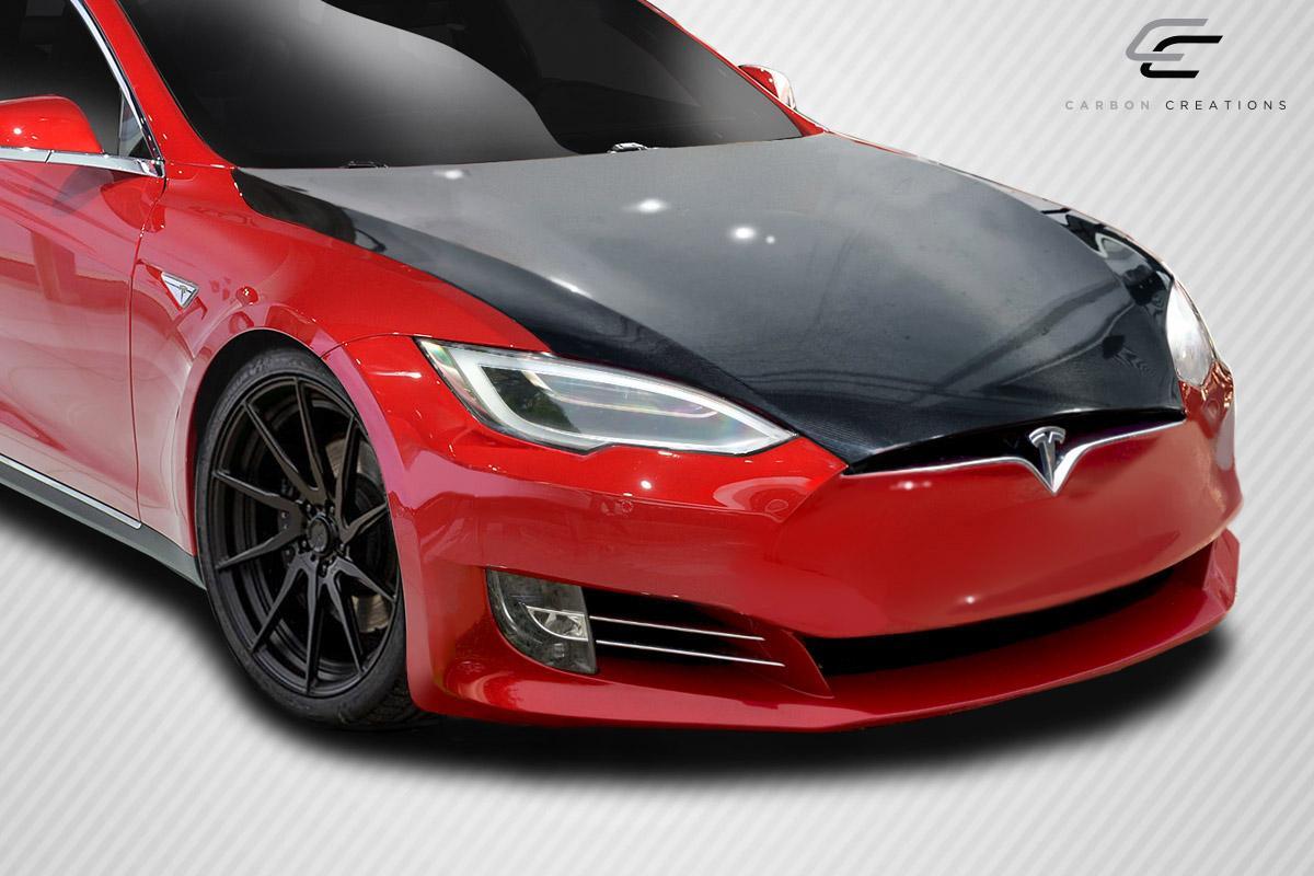 2016-2021 Tesla Model S Carbon Creations OEM Look Carbon Fiber Hood - Image 2