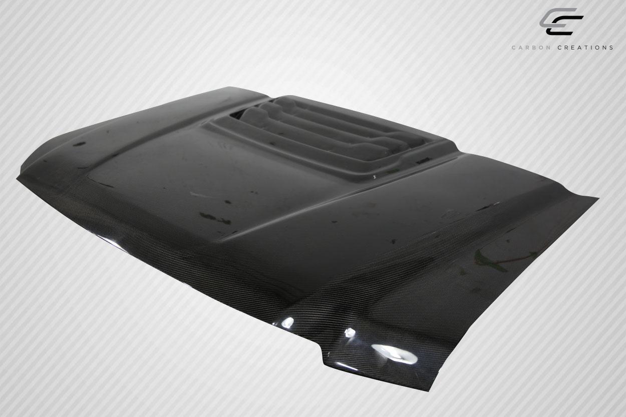 1999-2007 Ford Super Duty Carbon Creations Raptor Look Carbon Fiber Hood - Image 8