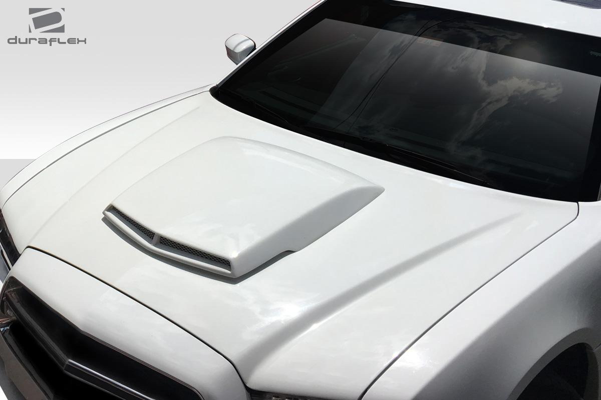 2011-2014 Dodge Charger Duraflex TA Look Hood - Image 2