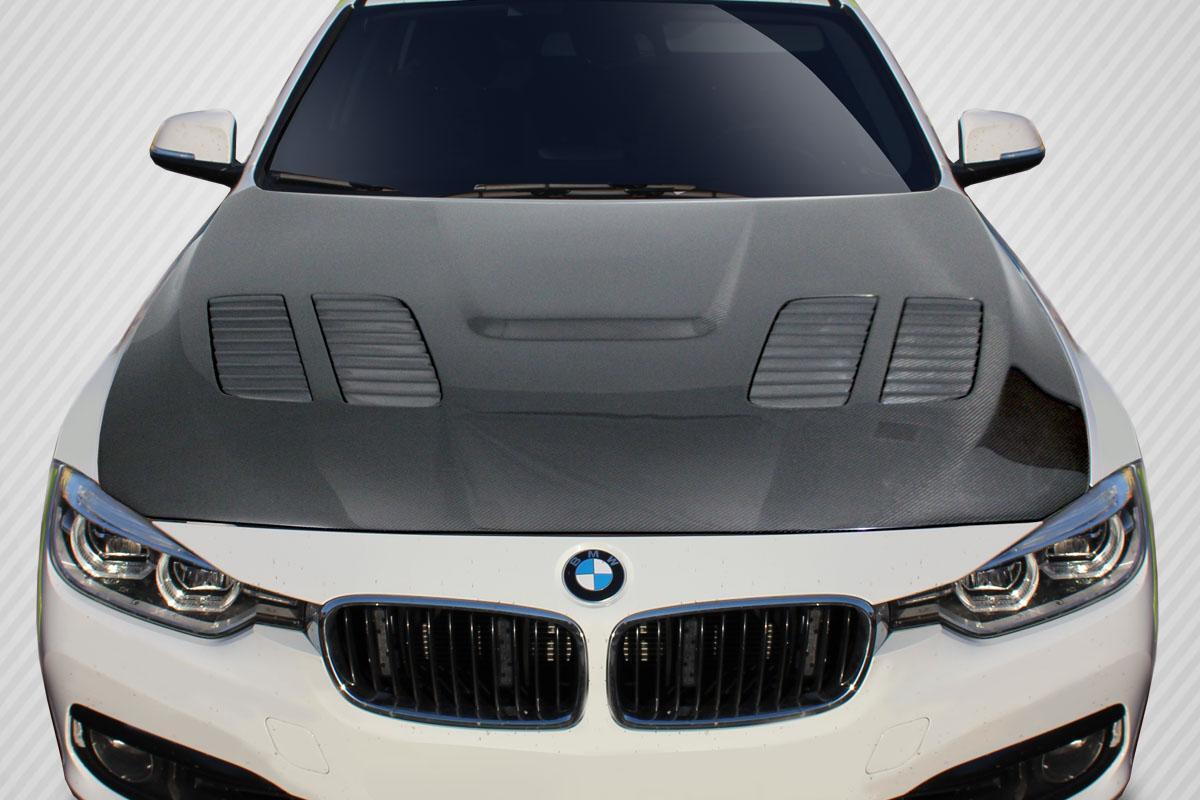 2012-2018 BMW 3 Series Carbon Creations GTR Carbon Fiber Hood - Image 1