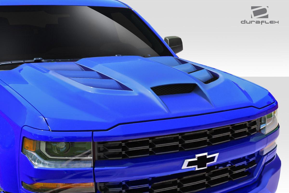 2016-2018 Chevrolet Silverado Duraflex Viper Hood - Image 2