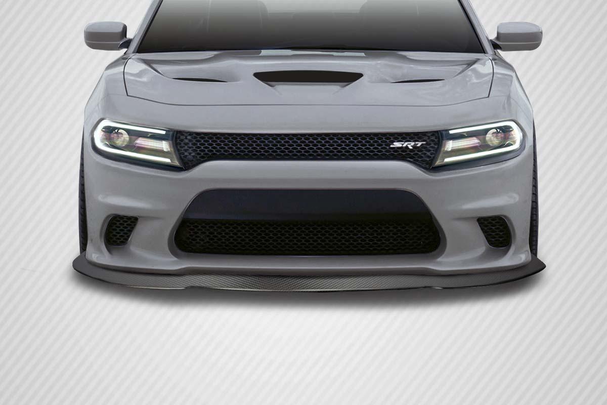 2015-2023 Dodge Charger Carbon Creations Sonic Carbon Fiber Front Lip - Image 1