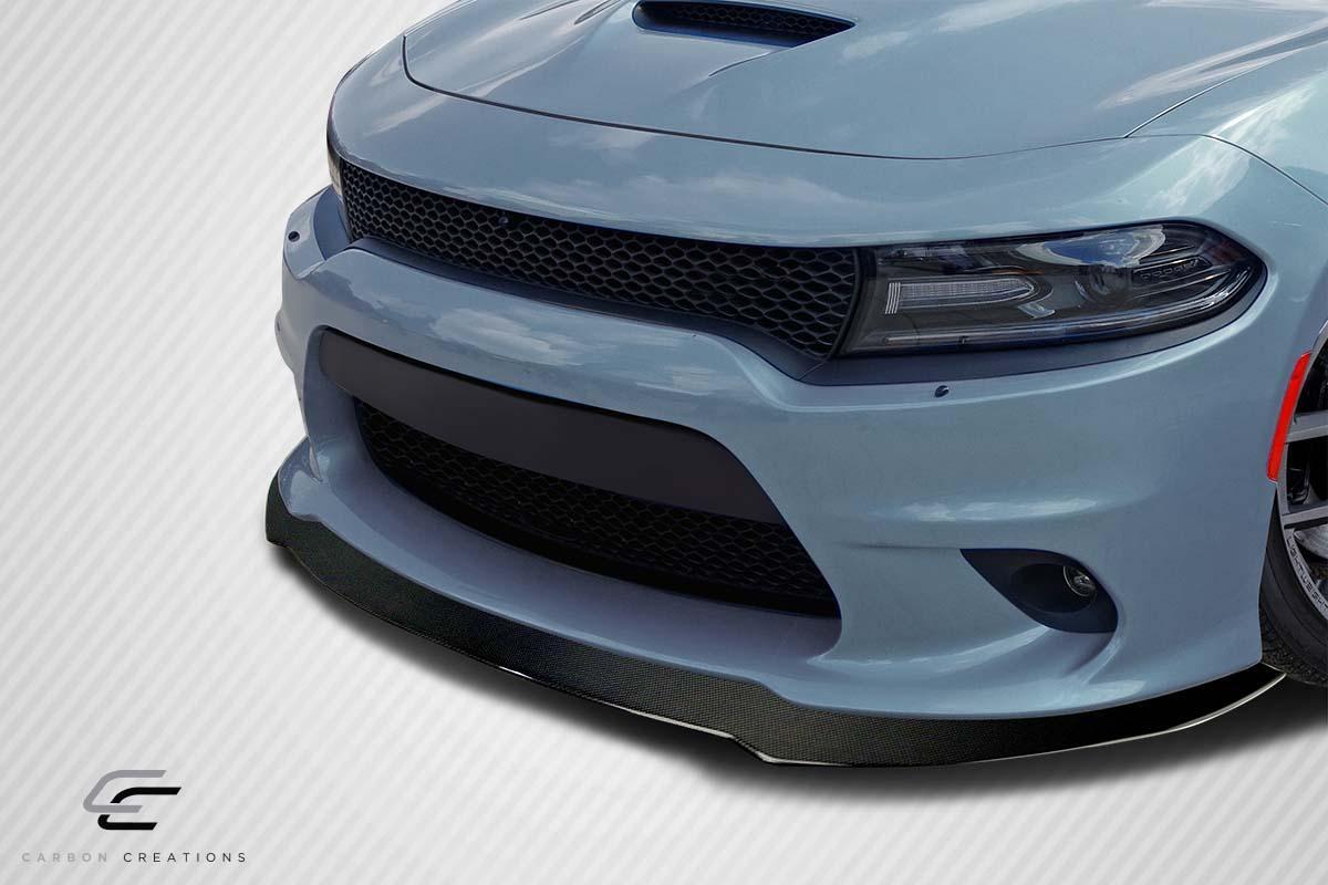 2015-2023 Dodge Charger Carbon Creations Sonic Carbon Fiber Front Lip - Image 2