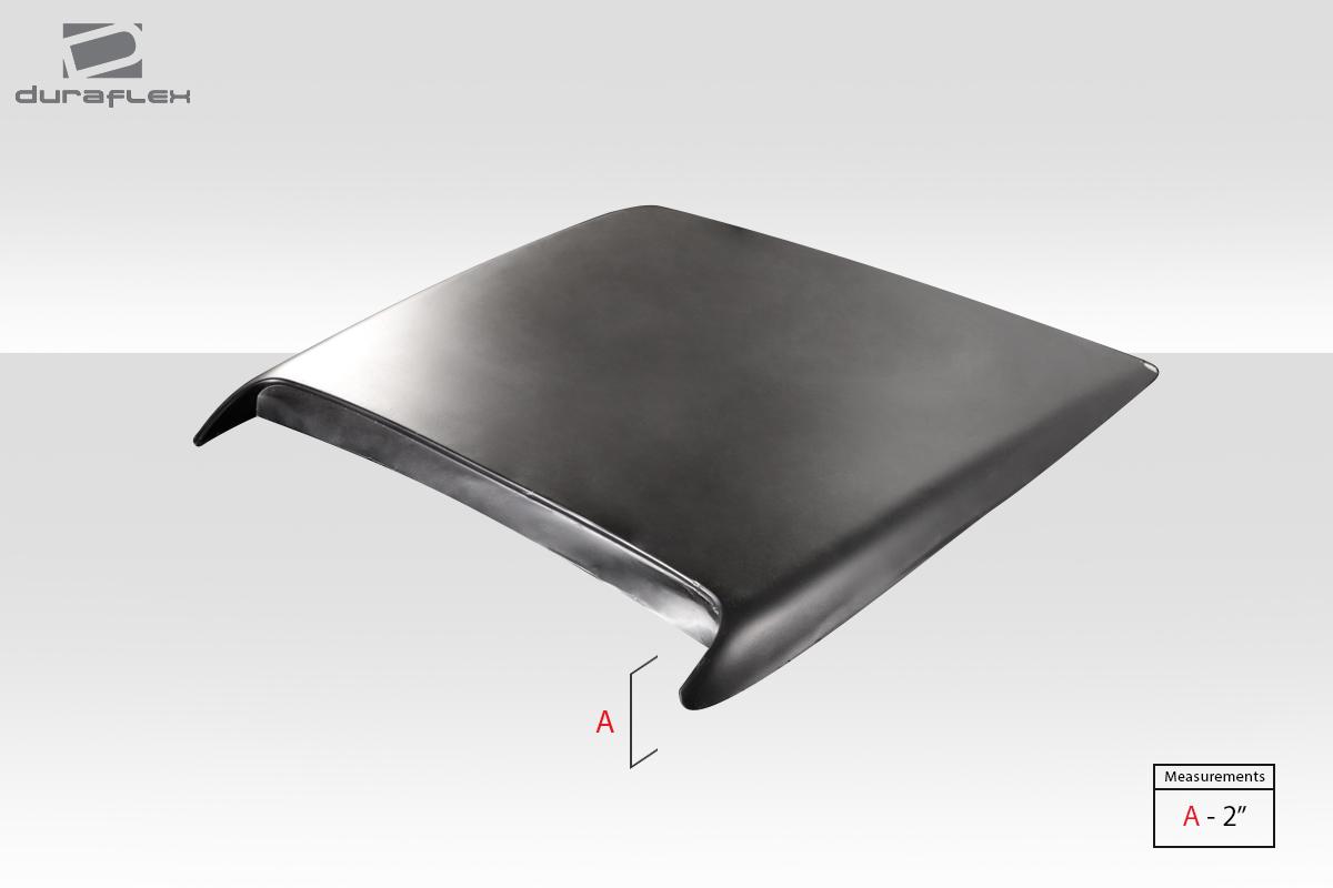 Universal Duraflex Ram Air Type 9 Hood Scoop - 1 Piece - Image 4
