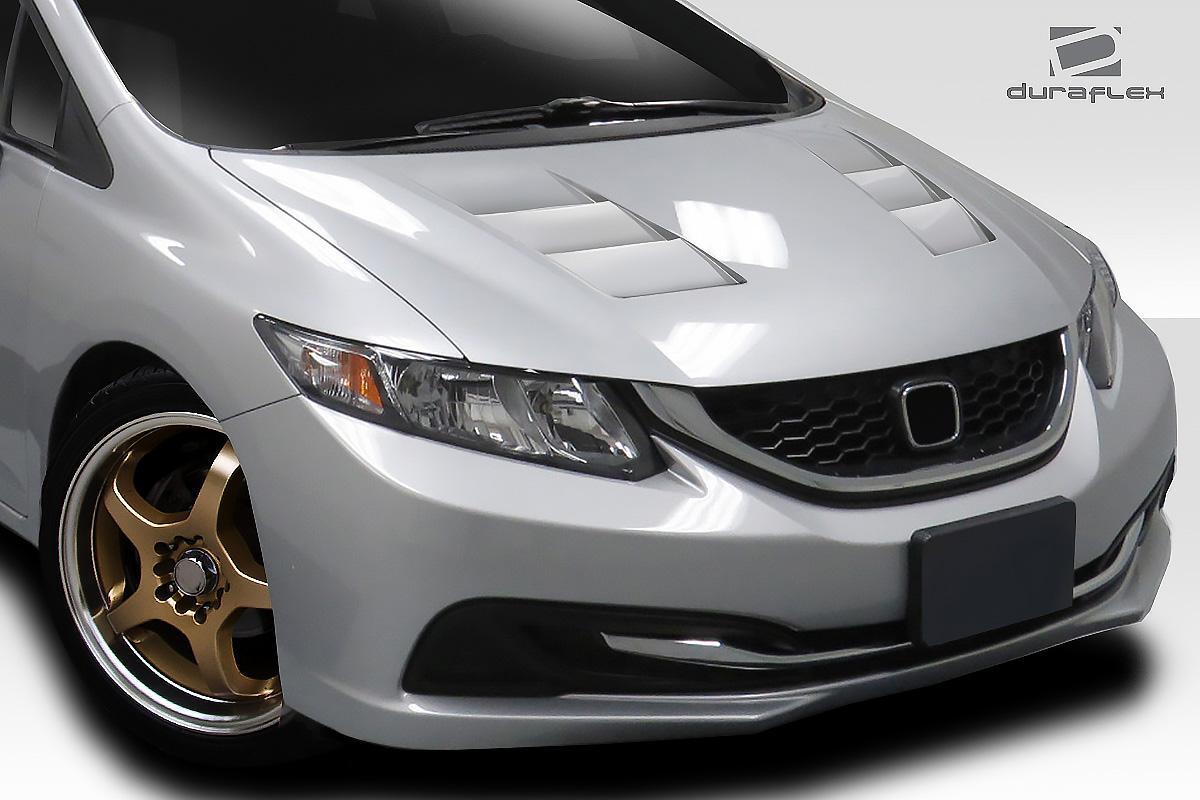 2012-2015 Honda Civic Duraflex TS-1 Hood - Image 2