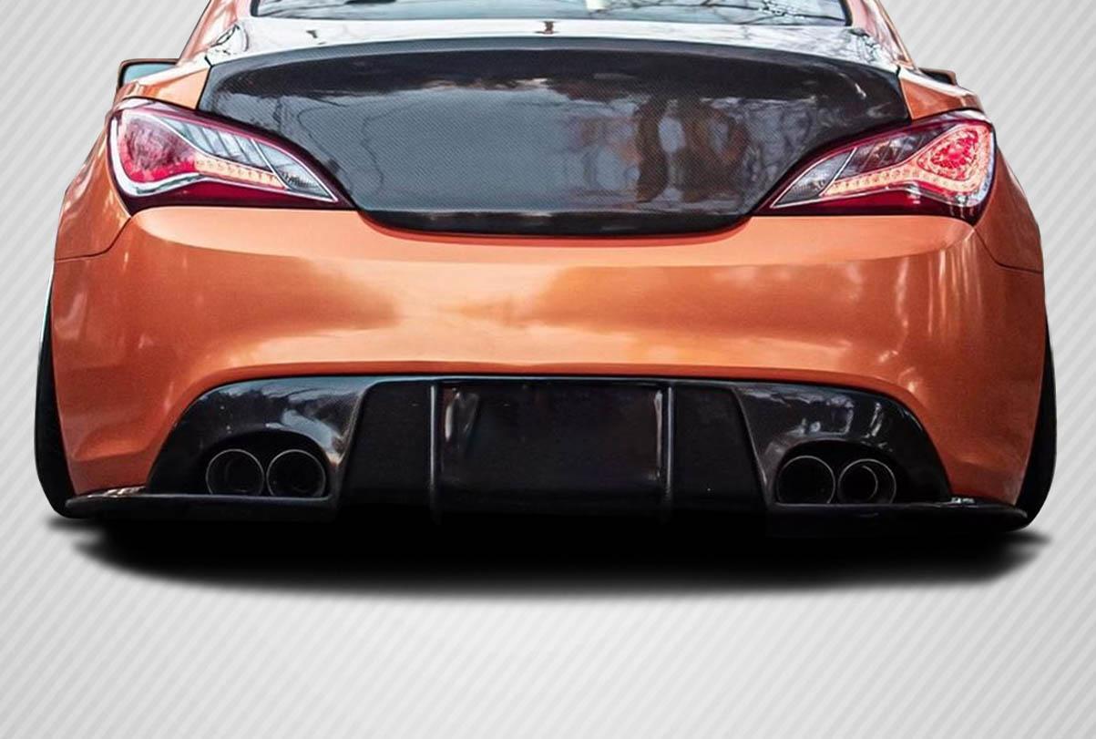2010-2016 Hyundai Genesis Carbon Creations Speedster Carbon Fiber Rear Lip - Image 1