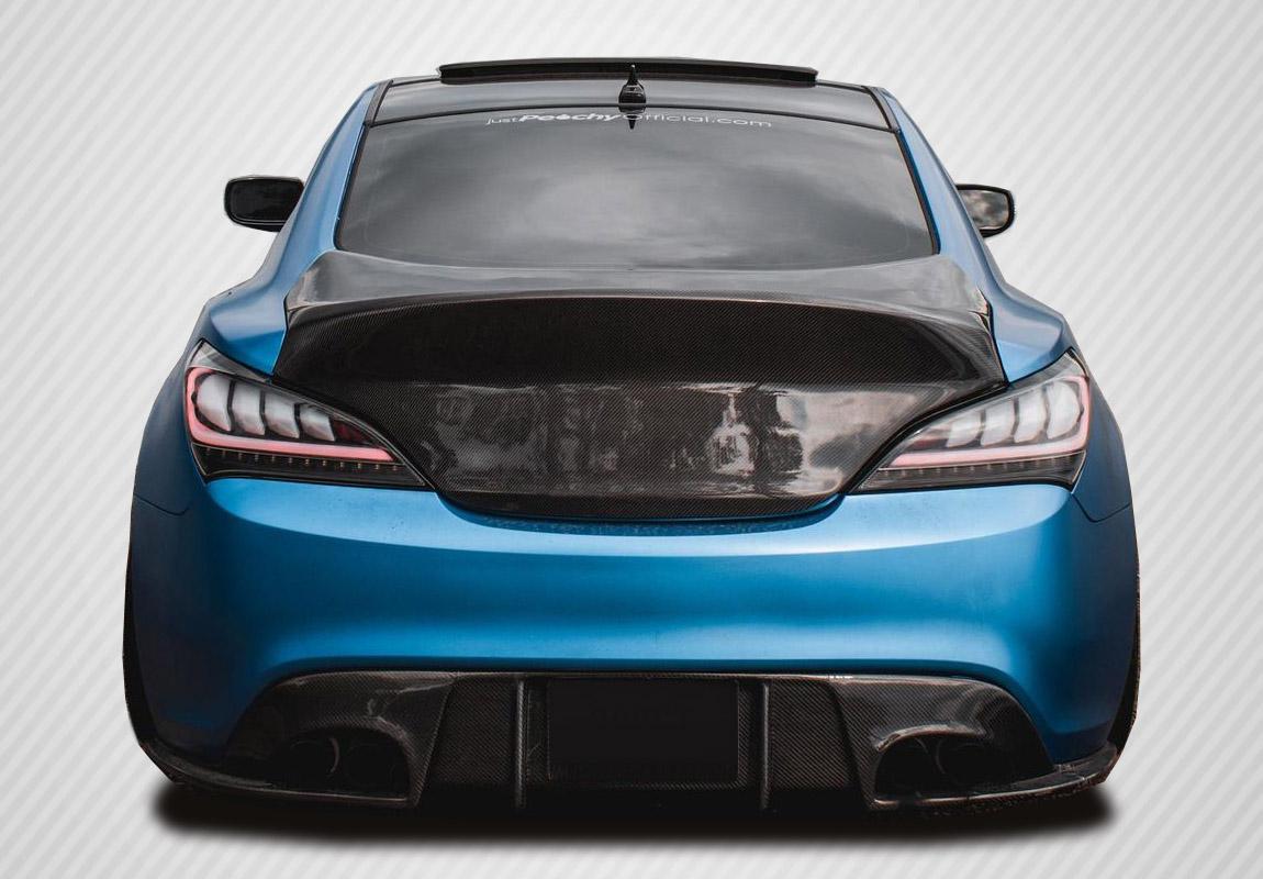 2010-2016 Hyundai Genesis Carbon Creations Speedster Carbon Fiber Rear Lip - Image 2