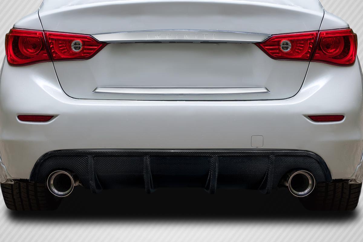 2014-2017 Infiniti Q50 Carbon Creations VIP Carbon Fiber Rear Lip - Image 1