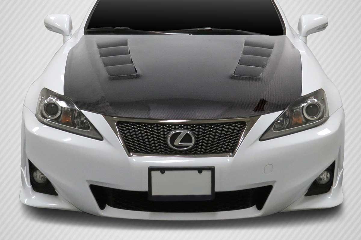 2006-2013 Lexus IS Carbon Creations TS-2 Carbon Fiber Hood - Image 4