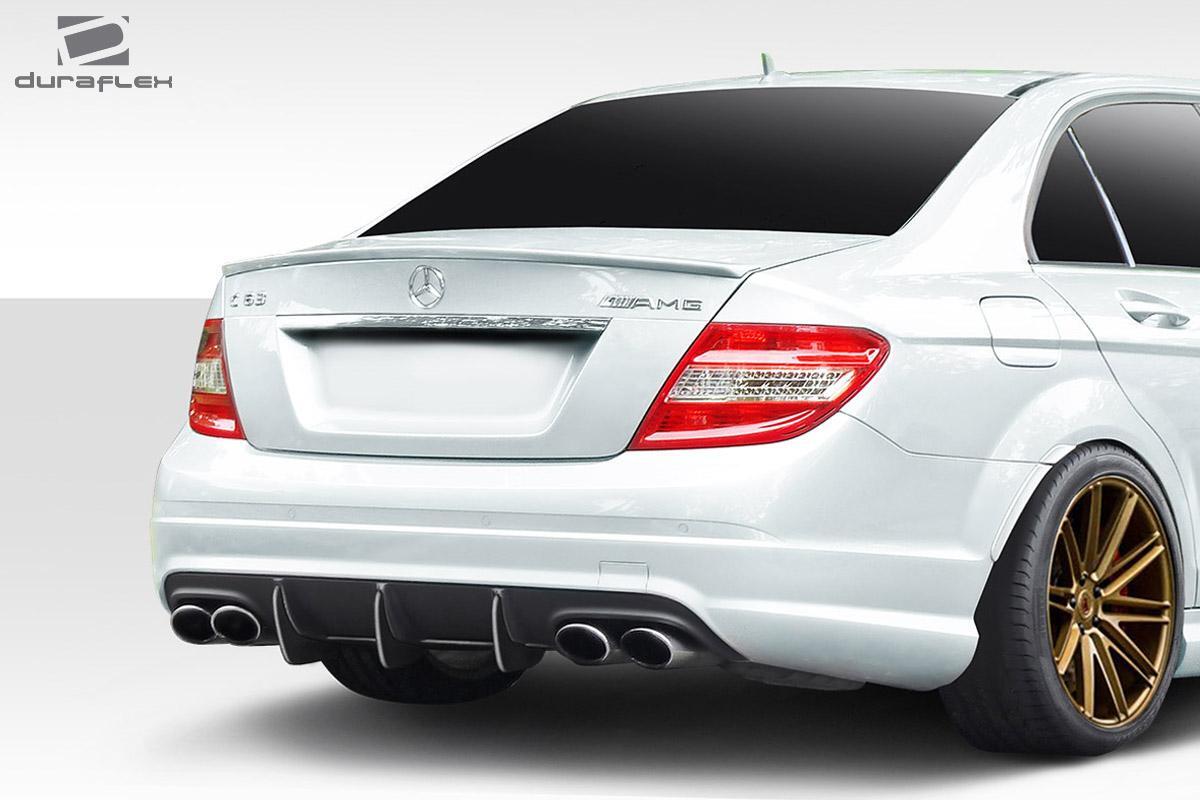 2008-2011 Mercedes C63 Duraflex Super Fin Rear Lip - Image 2