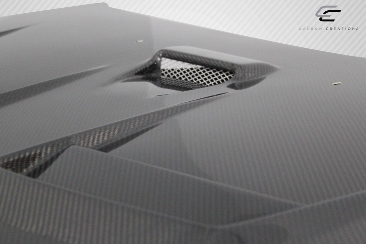 2008-2017 Mitsubishi Lancer Carbon Creations D Spec Carbon Fiber Hood - Image 12