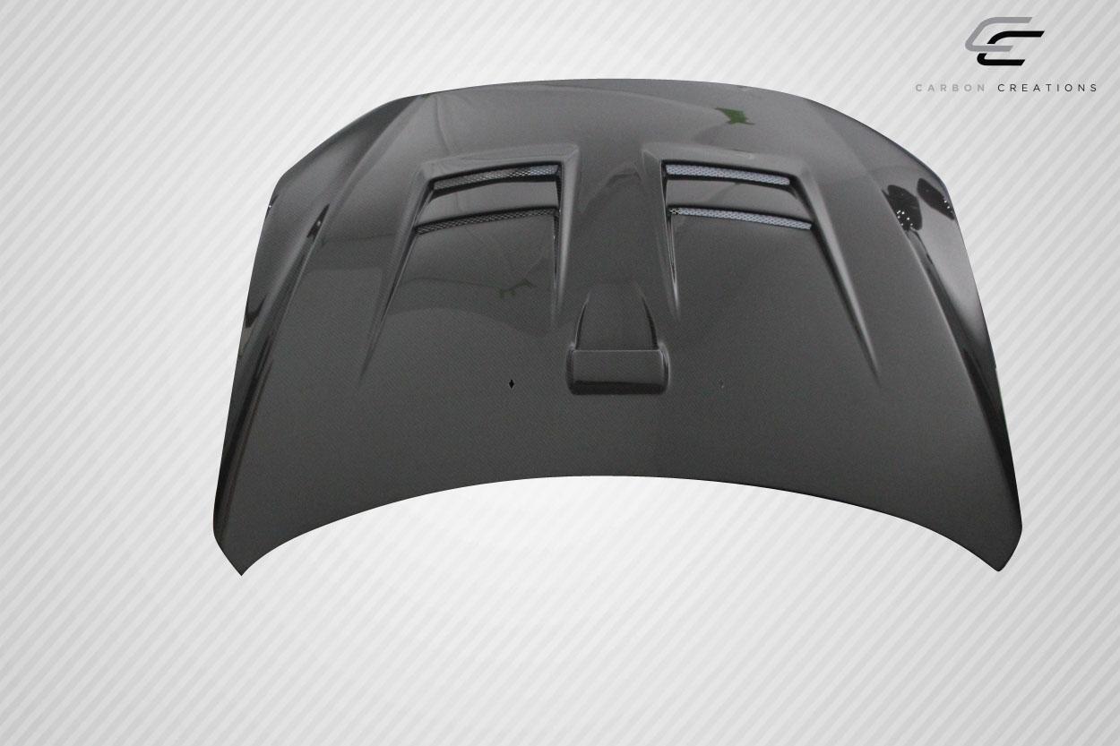 2008-2017 Mitsubishi Lancer Carbon Creations D Spec Carbon Fiber Hood - Image 3