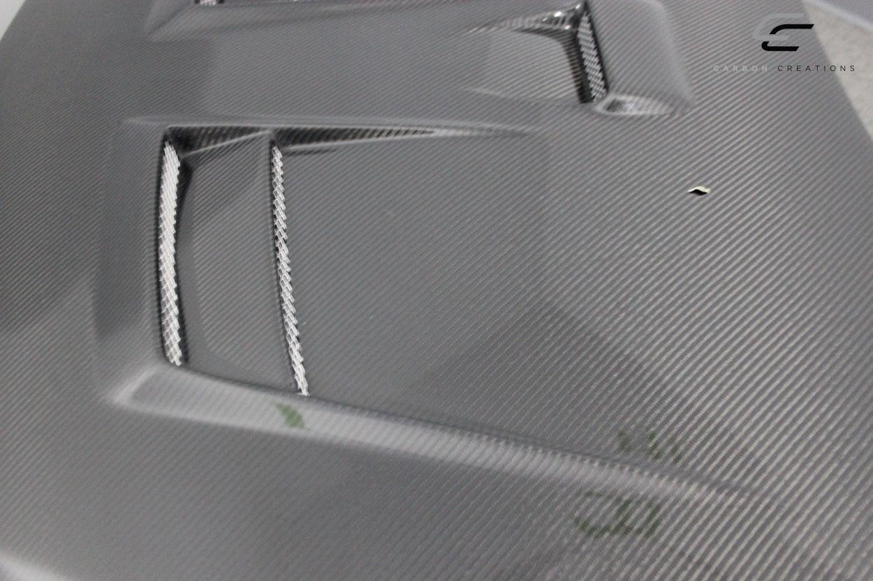 2008-2017 Mitsubishi Lancer Carbon Creations D Spec Carbon Fiber Hood - Image 8