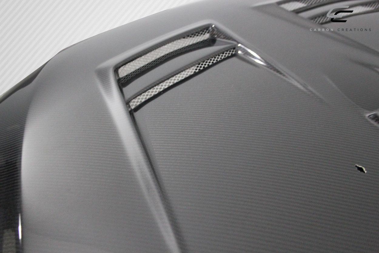 2008-2017 Mitsubishi Lancer Carbon Creations D Spec Carbon Fiber Hood - Image 9