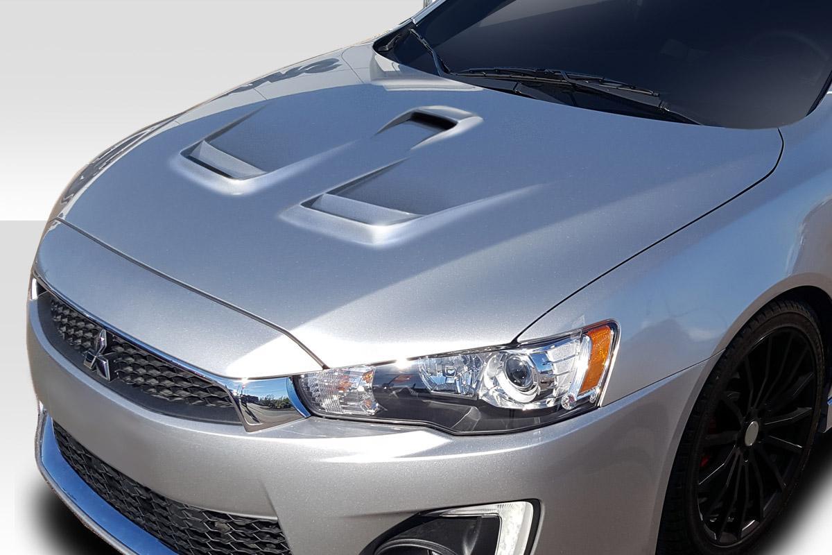 2008-2017 Mitsubishi Lancer Duraflex D Spec Hood - Image 1