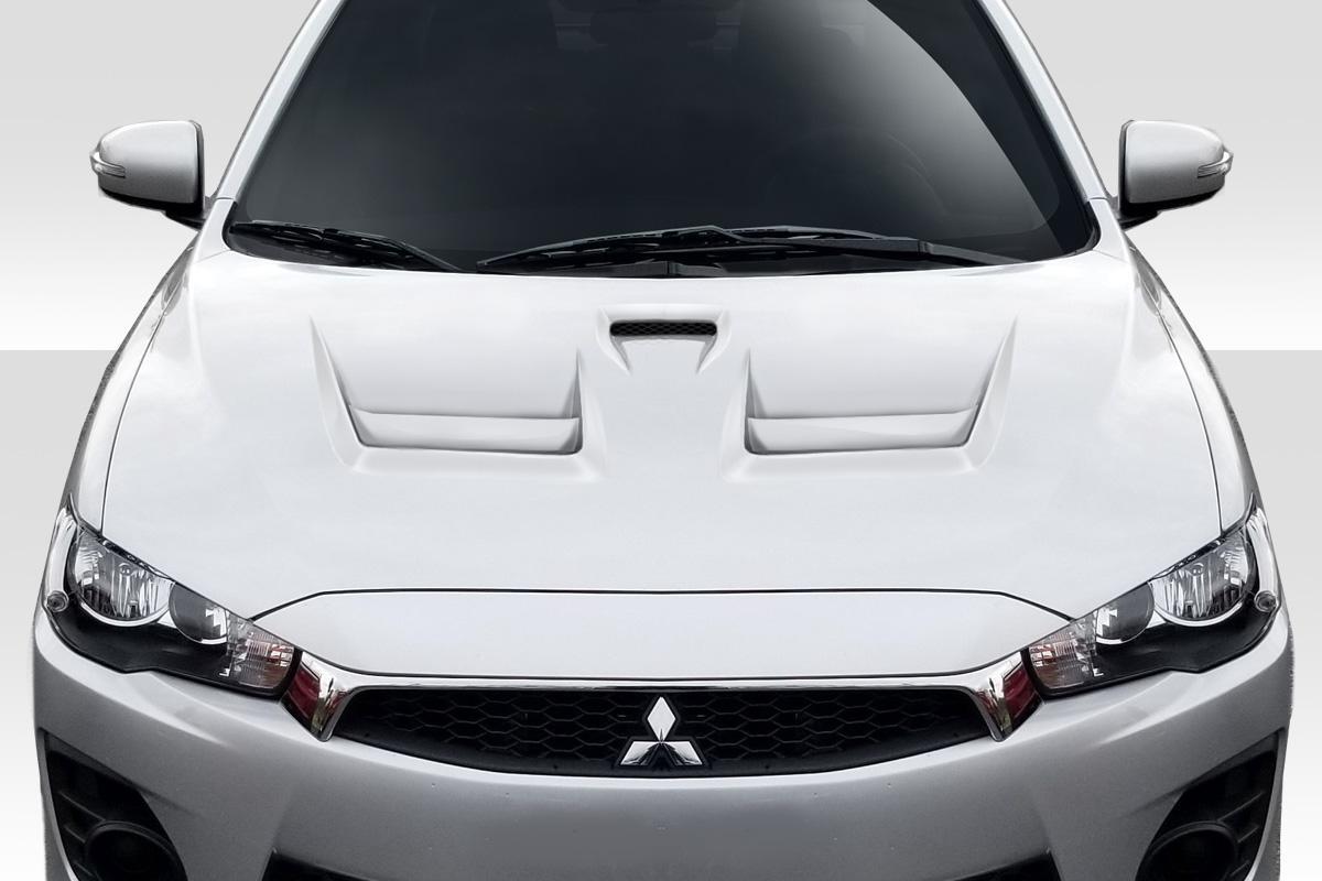 2008-2017 Mitsubishi Lancer Duraflex D Spec Hood - Image 2
