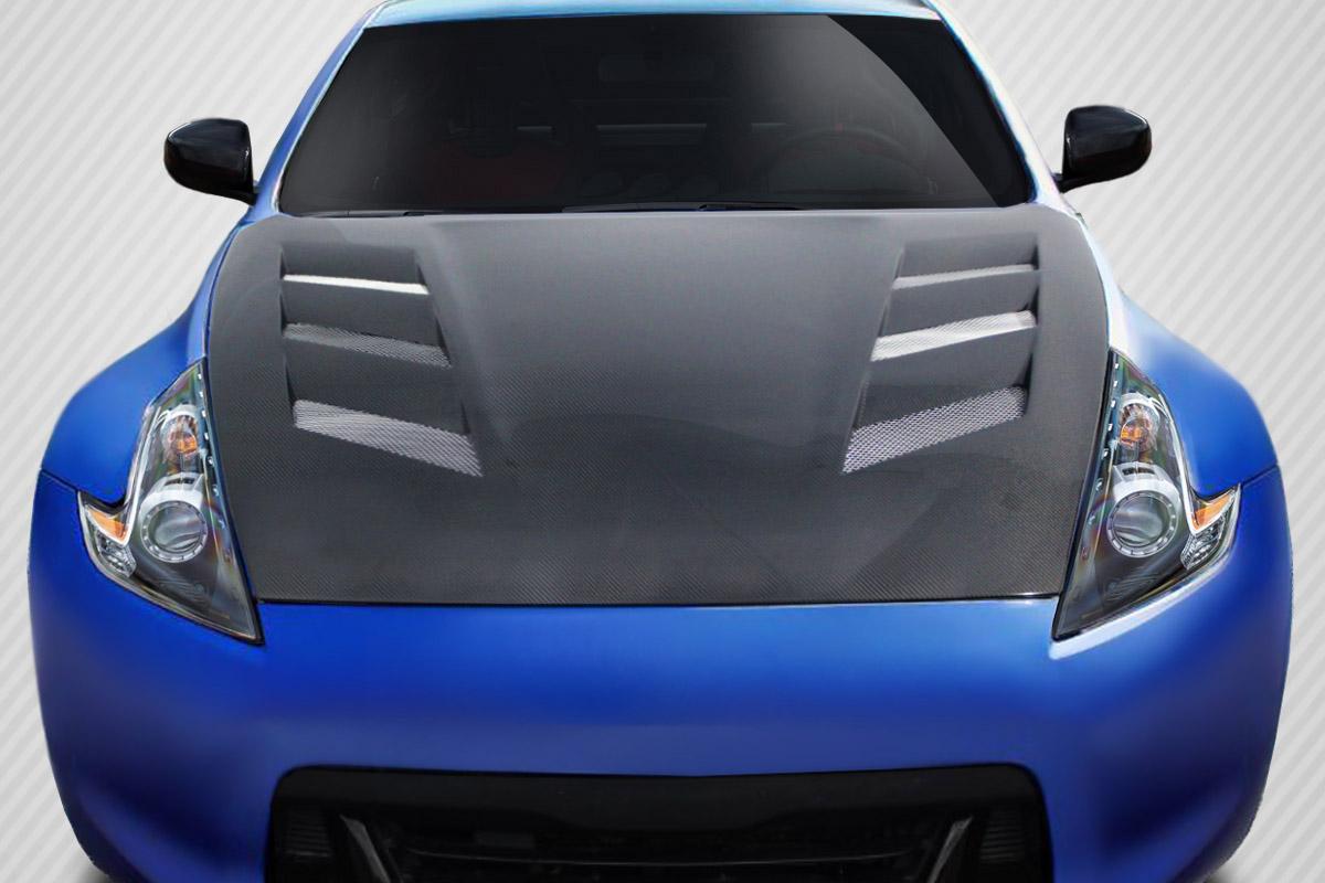 2009-2020 Nissan 370Z Carbon Creations AM-S Carbon Fiber Hood - Image 1