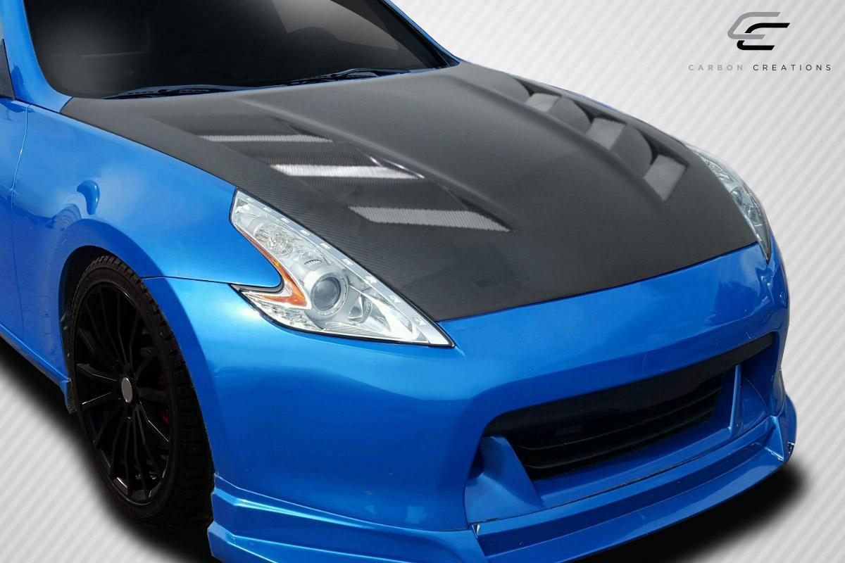 2009-2020 Nissan 370Z Carbon Creations AM-S Carbon Fiber Hood - Image 2