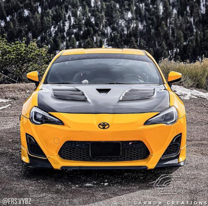 2013-2020 Scion FRS Carbon Creations VRS Carbon Fiber Hood - Image 2