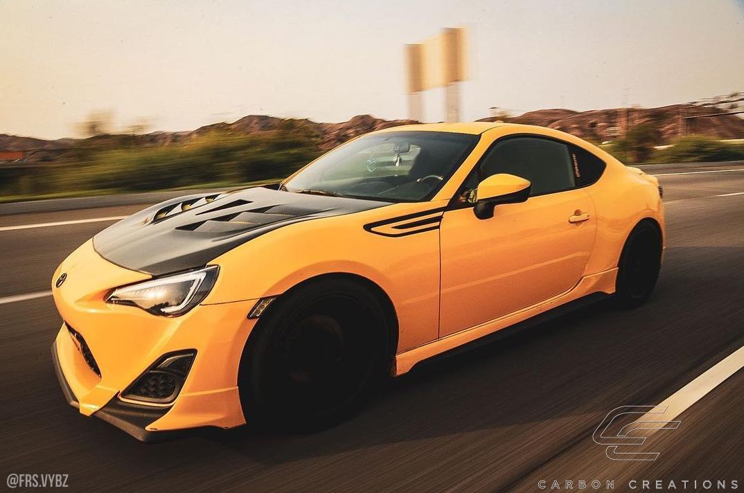 2013-2020 Scion FRS Carbon Creations VRS Carbon Fiber Hood - Image 3