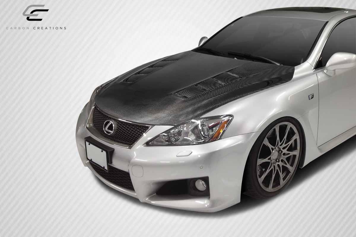 2008-2014 Lexus IS-F Carbon Creations TS-2 Carbon Fiber Hood - Image 2