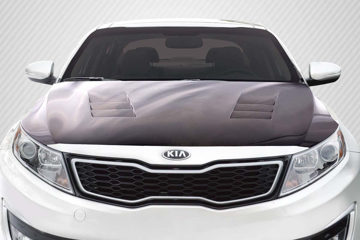 2011-2015 Kia Optima Carbon Creations TS-1 Carbon Fiber Hood - Image 1
