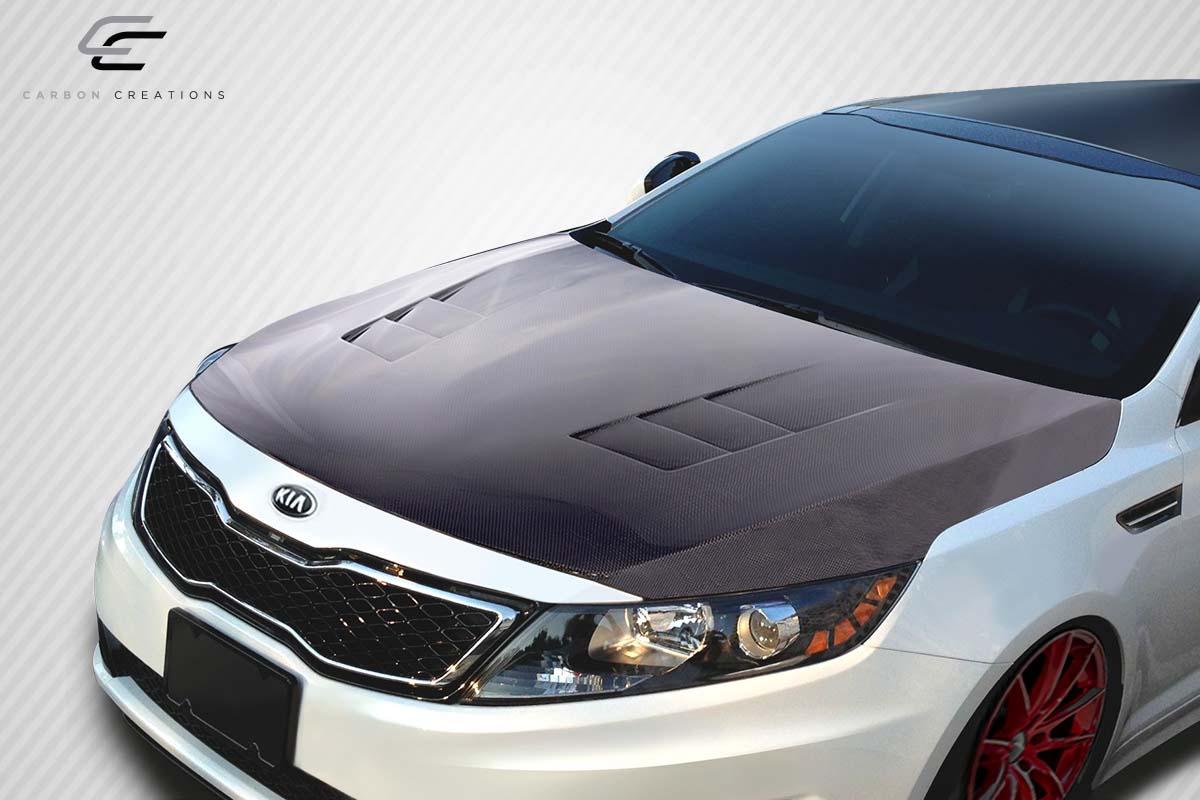 2011-2015 Kia Optima Carbon Creations TS-1 Carbon Fiber Hood - Image 2