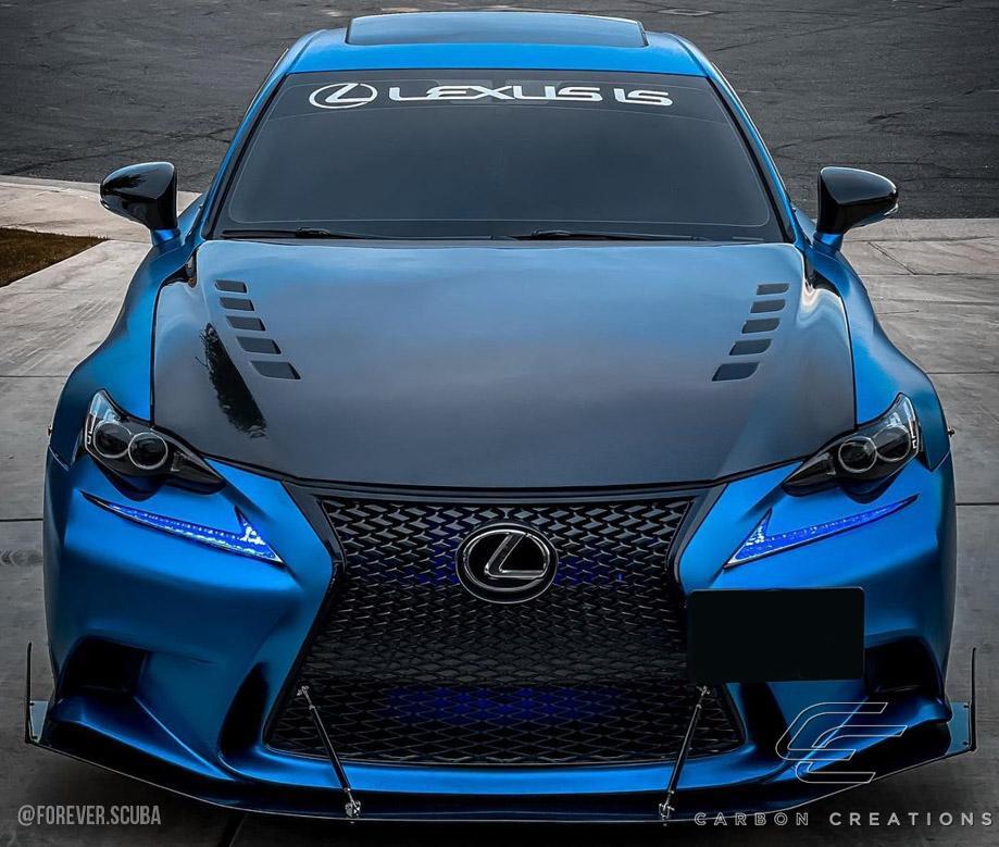 2014-2016 Lexus IS Carbon Creations Bolt Carbon Fiber Hood - Image 2