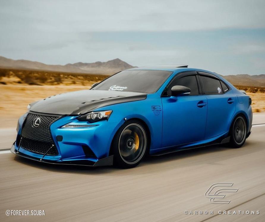 2014-2016 Lexus IS Carbon Creations Bolt Carbon Fiber Hood - Image 4