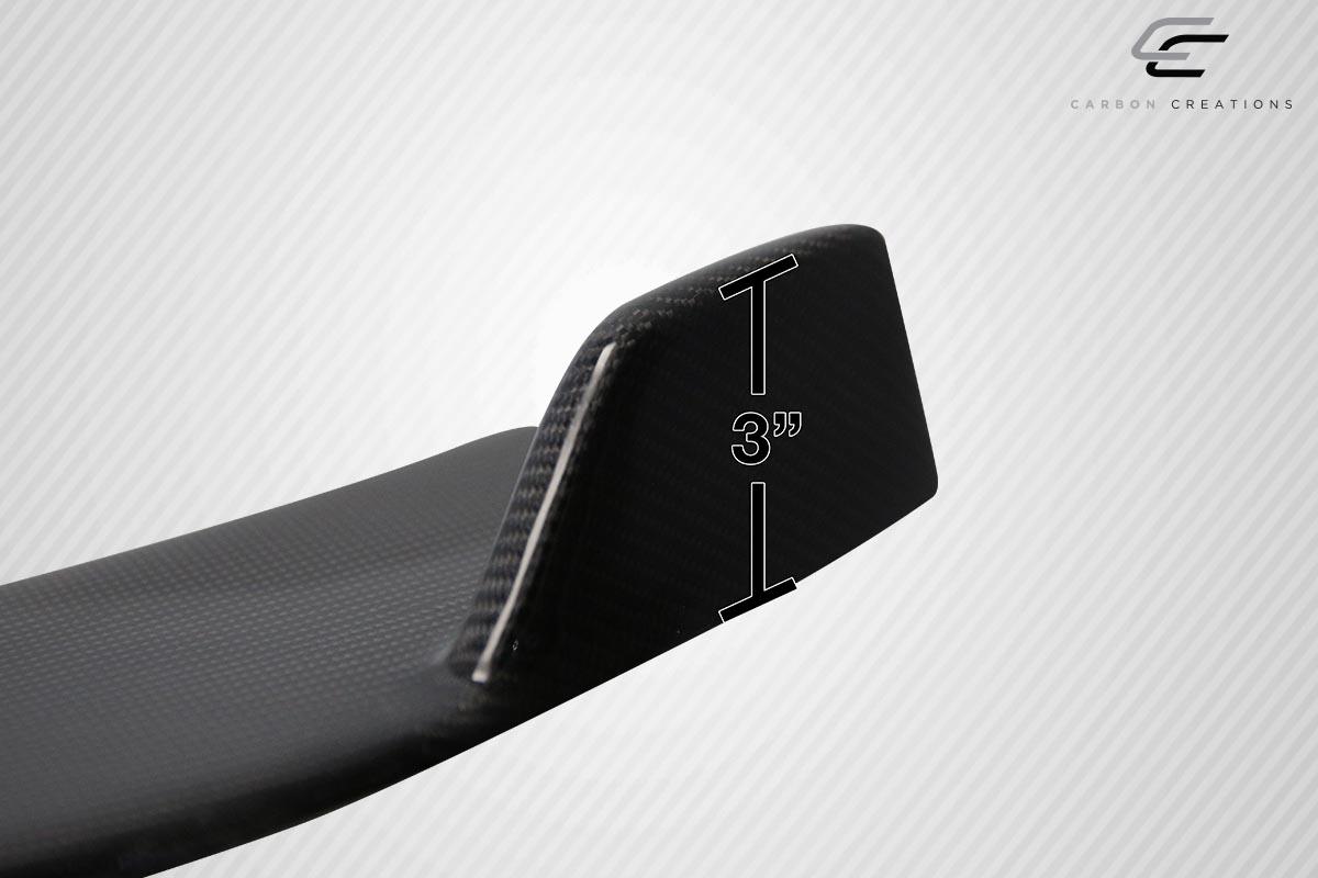 Universal Carbon Creations Type 4 Front Lip Splitter - 1 Piece - Image 7