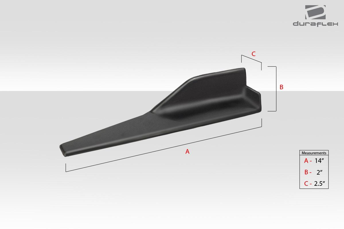 Universal Duraflex Type 1 Side Splitter Winglets - 2 Piece - Image 3