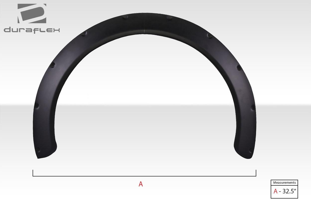 Universal Duraflex New Type 1.6"  Fender Flares - 2 piece - Image 3