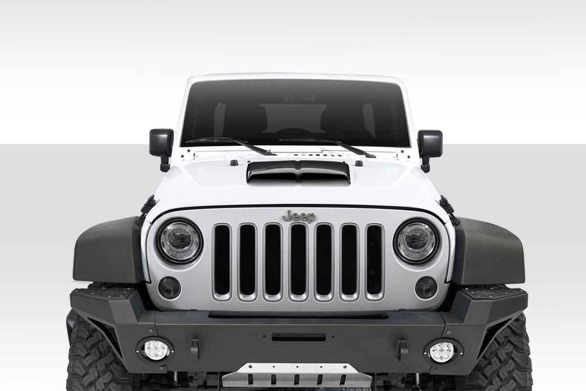 Universal Duraflex Dual Ram Air Hood Scoop - 1 Piece - Image 1