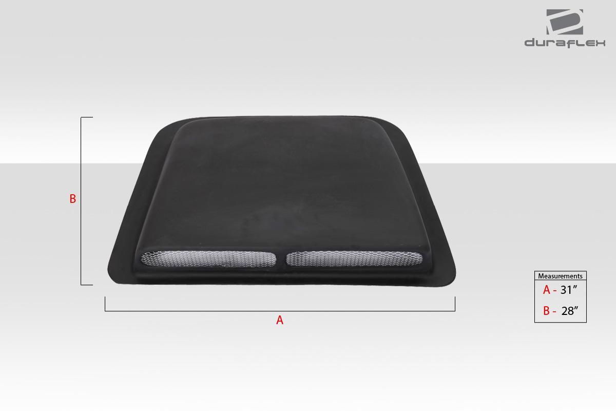 Universal Duraflex MPR 6 Hood Scoop - 1 Piece - Image 2